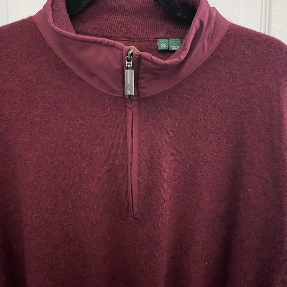 Orvis men’s 1/4 zip pullover wool cashmere blend elbow pads sweater - Picture 2 of 6